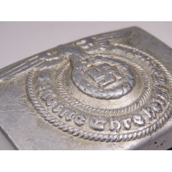 Aluminum Waffen SS Overhoff Buckle marked SS 36/40 RZM. Espenlaub militaria
