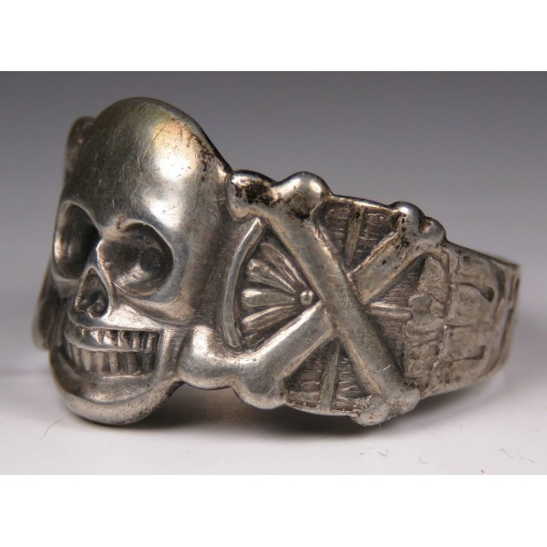 Skull Ring Silver 835 Totenkopf 2 Hussar ring 