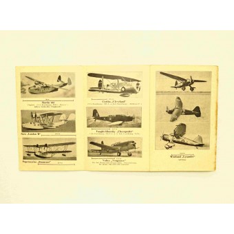 Aircraft Identification Service folding booklet -British Frontline Aircrafts. Espenlaub militaria