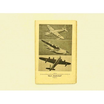 Aircraft Identification Service folding booklet -British Frontline Aircrafts. Espenlaub militaria