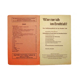 What do I do in an emergency published in order of H Himmler. Espenlaub militaria