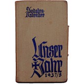 German soldier's pocket calendar 1937/38