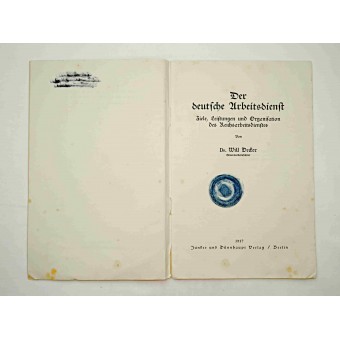 RAD outline service book. Espenlaub militaria