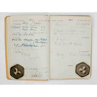 1941 diary used by German soldier. Espenlaub militaria