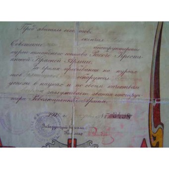 Pre-war documents group issued to RKKA commander. Espenlaub militaria