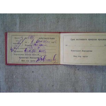 Pre-war military temporary permit ID. Espenlaub militaria