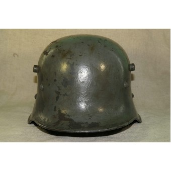 3 rd Reich Double Decal Polizei, Austrian M 16 steel helmet. Espenlaub militaria