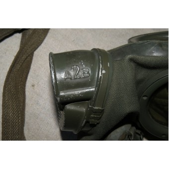 Early M 37 gasmask with canister, Lufschutzpolizei reissued. Espenlaub militaria