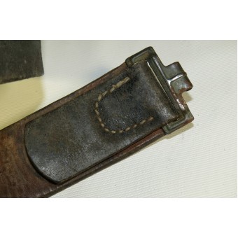Wehrmacht Heeres combat belt with steel buckle. Espenlaub militaria