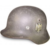 German WW2 ET 62 Double decal WH Heeres steel helmet 