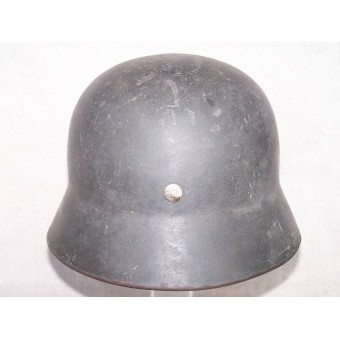German WW2 ET 62 Double decal WH Heeres steel helmet. Espenlaub militaria