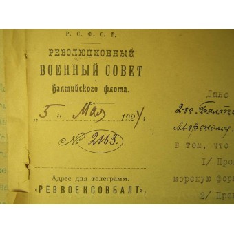 Set of the papers, id, certificates from 1918 till 1945 issued to the Peotr Symeonovich Bronevitsky. Officer of Red Fleet.. Espenlaub militaria