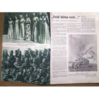 German WW2/Waffen SS propaganda magazine, Estonian language,4/1943. Espenlaub militaria