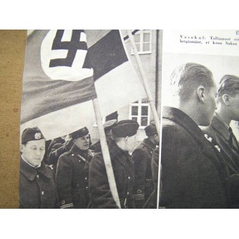 German WW2/Waffen SS Pildileht propaganda magazine, printed in Estland, 1943. Espenlaub militaria