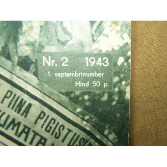 German WW2/Waffen SS propaganda magazine, printed in Estland, 1943. Espenlaub militaria