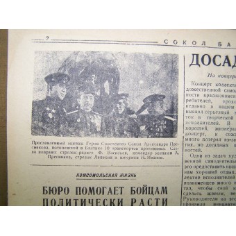 WW2 pilots  newspaper Baltic Falcon, 28 February/1945 !. Espenlaub militaria