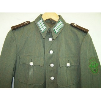 Blaumeliert cotton cloth Schutzpolizei tunic. Espenlaub militaria