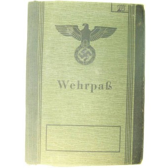 3rd Reich Wehrpass, no service. Espenlaub militaria