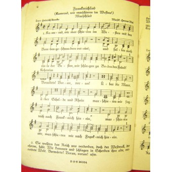 Soldiers military songs book nr 3. Espenlaub militaria