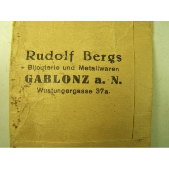 Award envelope factory Ruolf Bergs. Espenlaub militaria
