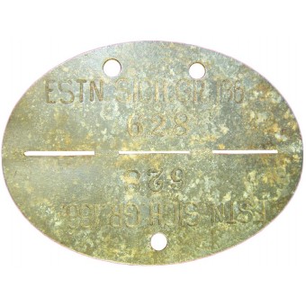 ESTN. SICH. GR. 186 ID disc, Estonian volunteer. Espenlaub militaria