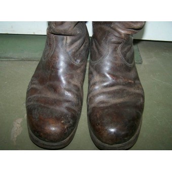 Imperial Russian dark brown leather officer’s boots. Espenlaub militaria