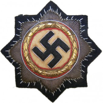 German cross in gold, embroidered version, 2nd type unissued. Espenlaub militaria