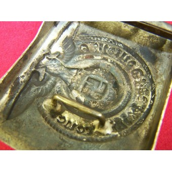 O&C Overhoff early nickel SS belt buckle. Espenlaub militaria