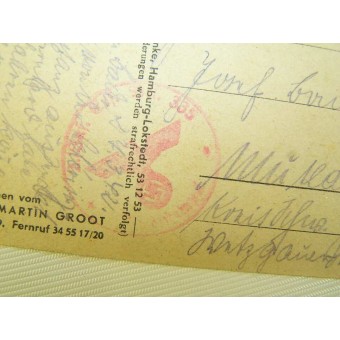 WW2 period made German propaganda postcard Martin Groot. Espenlaub militaria