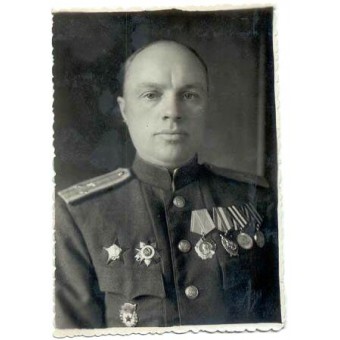 Soviet colonel with high decorations photo -Germany. Espenlaub militaria