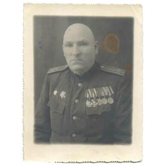 WW2 Soviet Russian Officer in rank colonel photo. Espenlaub militaria