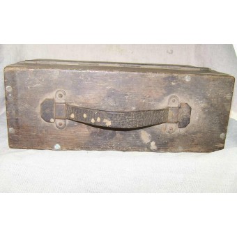 Imperial Russian wooden box for field telephone. Espenlaub militaria
