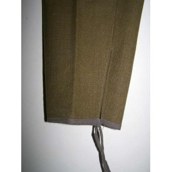 Rare Lend lease wool made green piped trousers for VOSO troops. Espenlaub militaria