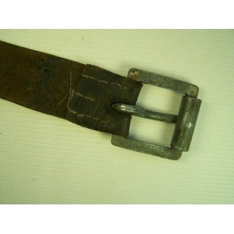 Red Army/ Soviet leather waist narrow belt. Width 3 cm.. Espenlaub militaria