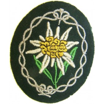 Sleeve patch for Gebirgsjager, Edelweiss. Espenlaub militaria