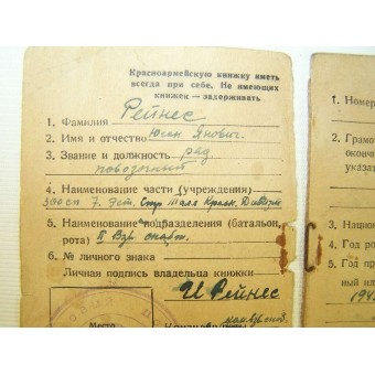 WW2 Red Army Soldier ID.. Espenlaub militaria