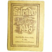 Diary-Calendar issued in 1945 year by Divisional Stuff of V Armee Korps