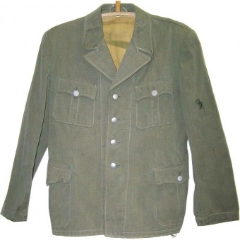 Early Polizei leightweight cotton tunic. Espenlaub militaria