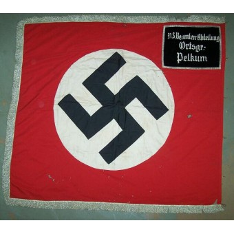 NSDAP banner, NS Beamten Abteilung Ortsgruppe Pelkum. Rare!. Espenlaub militaria