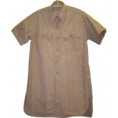 Camisa de algodón tropical DAK Luftwaffe, manga corta.