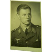 German Luftwaffe soldier in Tuchrock original WW2 photo