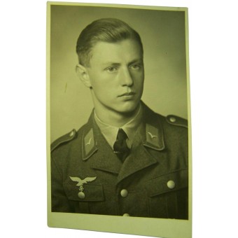 German Luftwaffe soldier in Tuchrock original WW2 photo. Espenlaub militaria