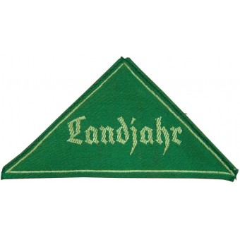 Green Landjahr HJ/BDM sleeve triangle