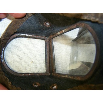 Armored troops/Motorcyclist/Automotive troops leather goggle. Espenlaub militaria