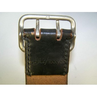 Black officers belt, marked: buckle - RZM M 5d/93. Espenlaub militaria