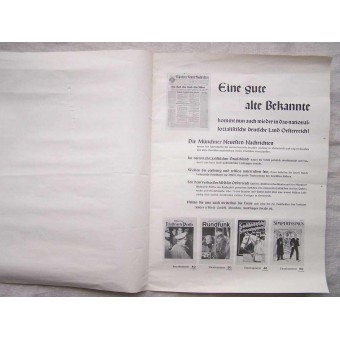 WW2 Leaflet/Poster with Hitler. Austria.. Espenlaub militaria