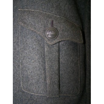 Stahlhelm bun wool tunic in very good condition. Espenlaub militaria
