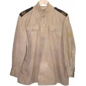 M 43 gymnasterka jacket, still in good condition for naval infantry of Baltic fleet