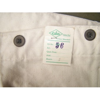 Mint working trousers marked II Ers Batl .42 W Drews und Sohn.Paper label. Espenlaub militaria