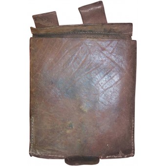 Imperial Russian entrenching tool leather pouch dated 1915. Espenlaub militaria